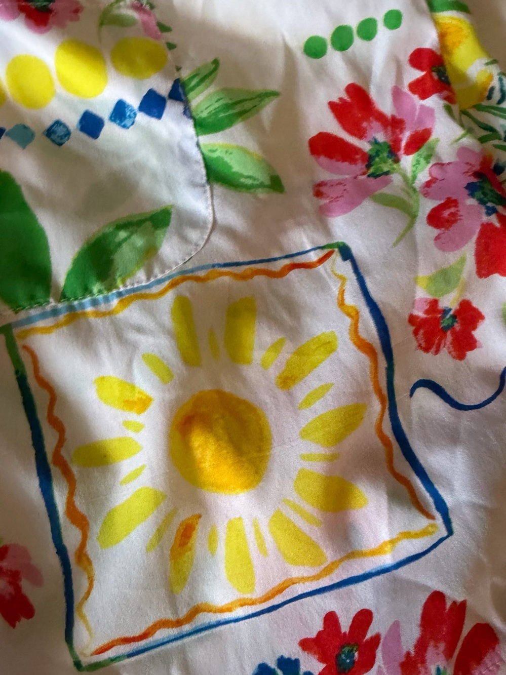Cynthia Rowley Multicolor Floral & Sun Short Pajama Set - Picture 3 of 4